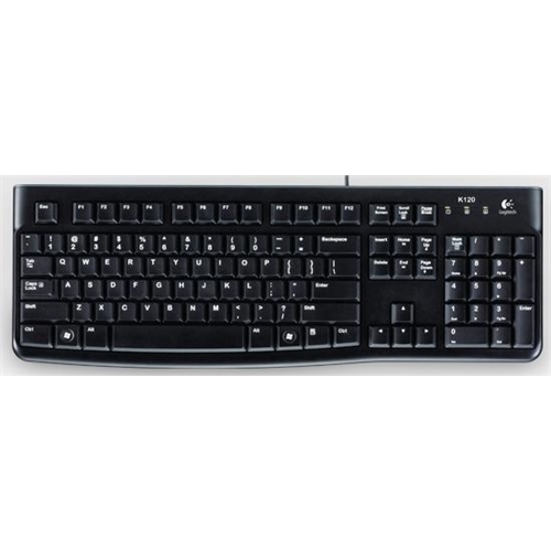 Logitech Keyboard K120 - Teclado - USB - Negro - OEM  