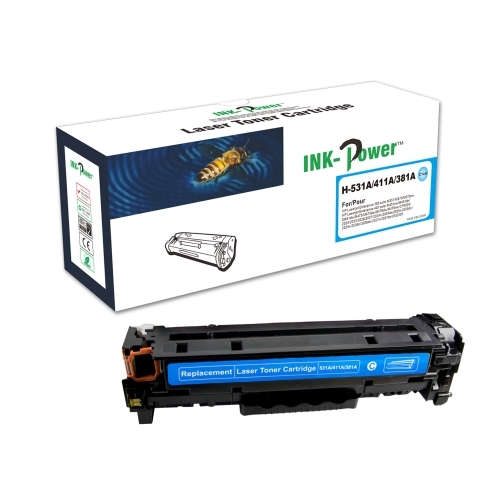 INK-POWER TONER COMP. HP CC531A/CE411A/CF381A CYAN 304A/305A/312A