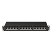 PATCH PANEL 24 PORT 1U 19" CAT.6A FTP BLACK LANBERG