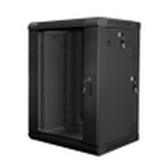 ARMARIO LANBERG MURAL DOBLE SECCION RACK 19" 12U/600X600 FLAT PACK NEGRO