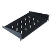 ESTANTE WP FIJO 2U PROFUNDIDAD 350 MM NEGRO RAL9005, 2 PUNTOS DE ANCLAJE