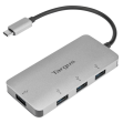 ADAPTADOR TARGUS USB-C A 4xUSB 3.0 PLATA