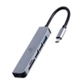 ADAPTADOR MULTIPUERTO USB TIPO-C 6 EN 1 HUB HDMI LECTOR DE TARJETAS