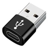 ADAPTADOR GEMBIRD USB AM A TIPO C HEMBRA, NEGRO