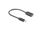 ADAPTADOR USB LANBERG USB-C M 3.1 A USB-A H 15CM OTG NEGRO