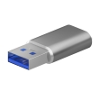 MINI ADAPTADOR AISENS USB 3.2 GEN2 USB 2.03A USB-C/H-A/M GRIS