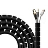 ORGANIZADOR CABLES AISENS EN ESPIRAL 25MM NEGRO 3.0M