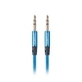 CABLE MINIJACK LANBERG 3.5MM M/M 3 PIN 2M PREMIUM AZUL