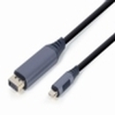 CABLE ADAPTADOR GEMBIRD USB TIPO C A DISPLAYPORT MACHO, GRIS ESPACIAL, 1,8 M