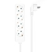 REGLETA AISENS BASE 4 TOMAS SIN INTERRUPTOR CABLE 3x1.5MM2 1.4M BLANCO