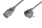 CABLE ALIMENTACION DIGITUS CEE 7/7 (TIPO F) - C13 M/H 0,75m H05VV-F3G 0,75mm