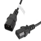 CABLE ALARGADOR LANBERG ALIMENTACION CPU IEC320 C13 H/IEC320 C14 M 1.8M