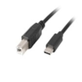 CABLE USB LANBERG USB-C M A USB-B M 2.0 1.8M FERRITA NEGRO