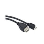 CABLE USB LANBERG MICRO M A USB-A F 2.0 OTG NEGRO 15CM OEM