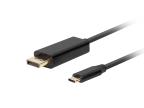 CABLE USB-C A DISPLAYPORT LANBERG MACHO/MACHO 0.5M 4K 60HZ NEGRO