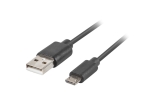 CABLE USB LANBERG 2.0 M/MICRO USB M QUICK CHARGE 3.0 1M NEGRO