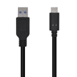 AISENS CABLE USB 3.1 GEN2 10GBPS 3A TIPO USB-C M-A M NEGRO 1.5M