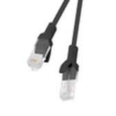 CABLE RED LANBERG LATIGUILLO CAT.6 UTP 0.25M NEGRO FLUKE  PASSED