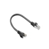 CABLE RED LANBERG LATIGUILLO CAT.6 FTP 0.25M NEGRO FLUKE  PASSED