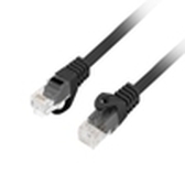 CABLE RED LANBERG LATIGUILLO CAT.6 UTP LSZH CU 1.5M NEGRO FLUKE  PASSED