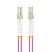 CABLE DE FIBRAOPTICA LANBERG 1M MULTI LC/UPC-LC/UPC DUPLEX OM4 50/125 LSZH VIOL
