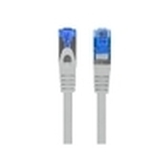 CABLE RED LANBERG LATIGUILLO CAT.6A S/FTP LSZH CCA 0.25M GRIS FLUKE PASSED
