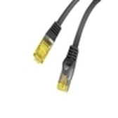 CABLE RED LANBERG LATIGUILLO CAT.6A S/FTP LSZH CU 0.25M NEGRO FLUKE  PASSED
