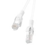 CABLE RED LANBERG LATIGUILLO CAT.6 UTP 1M BLANCO FLUKE PASSED