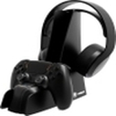 SOPORTE DE CARGA SNAKEBYTE PARA GAMEPAD PS5 Y AURICULARES DUAL CHARGE NEGRO