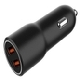CARGADOR RAPIDO PARA COCHE GEMBIRD CON 2 PUERTOS USB, QC3.0, 36 W, NEGRO