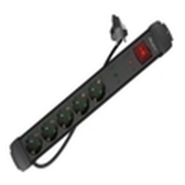 REGLETA LANBERG SP1 5 TOMAS SCHUKO PROTECCION HASTA 2500W NEGRA 1.5M