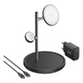 CARGADOR ANKER MAGGO MAGNETIC WIRELESS CHARGER (15W 3-IN-1 STAND BLACK)