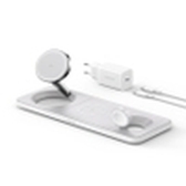 CARGADOR ANKER MAGGO MAGNETIC WIRELESS CHARGER (15W 3-IN-1 PAD WHITE)