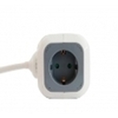 REGLETA 3GO REG4CUBEUSB 4 TOMAS 2-USB CABLE 1.4M BLANCA-GRIS