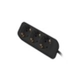 REGLETA LANBERG 3 TOMAS SCHUKO NEGRA 1.5M