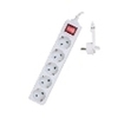 REGLETA EWENT 5 TOMAS SHUKO 16A ENCHUFE PLANO BLANCO