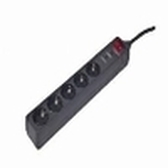 PROTECTOR CONTRA SOBRETENSIONES GEMBIRD 5 ENCHUFES 4,5 M NEGRO