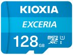 MICRO SD KIOXIA 128GB EXCERIA UHS-I C10 R100 CON ADAPTADOR