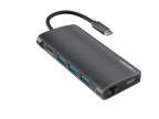 ADAPTADOR NATEC FOWLER 2 USB-C-A 3XUSB 3.0,HDMI 4K,RJ45,SD,MSD