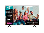 TV HISENSE 43A6BG 43" UHD 4K SMART DOLBYVISION WIFI HDMI MODO HOTEL