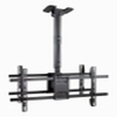 SOPORTE TECHO TOOQ 2 PANTALLAS 43-86" NEGRO