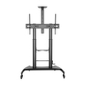 SOPORTE SUELO AISENS RUEDAS/MANIVELA/BANDEJA DVI CAMARA/MONITOR 60"-100"/100KG