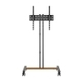 SOPORTE MONITOR AISENS SUELO CON RUEDAS MONITOR/TV 35KG 32"-55" NEGRO